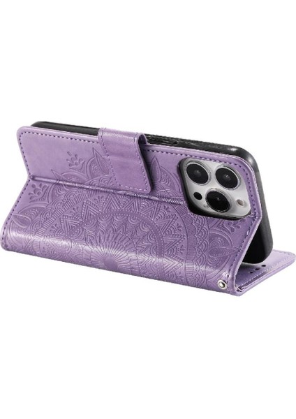 IPhone 15 Için Flip Case Pro Max Cüzdan Kılıf Totem Kabartma Kickstand Pu (Yurt Dışından) indirimleri