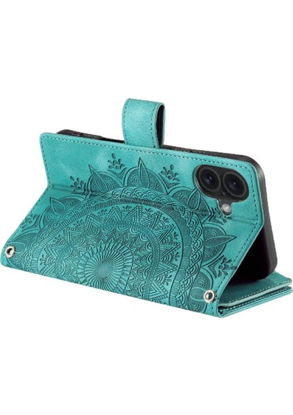 El Kayışı ile IPhone 16 Için Flip Case Birden Fazla Kart Kickstand Getirmek (Yurt Dışından)