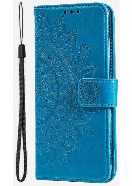 IPhone 15 Için Flip Case Pro Max Cüzdan Kılıf Totem Kabartma Kickstand Pu (Yurt Dışından)