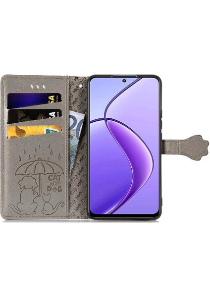 Realme 13 Pro Karikatür Hayvanlar Için Kılıf Kapak Çevirin Kısa Kayış Deri Kılıf (Yurt Dışından) fiyatları