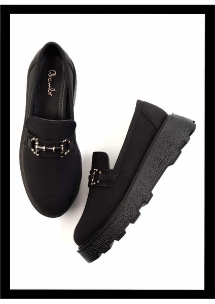 Siyah Kumaş Kadın Casual Ayakkabı K01327412004