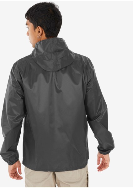 Quechua Erkek Outdoor Yağmurluk - Siyah - Raincut indirimleri