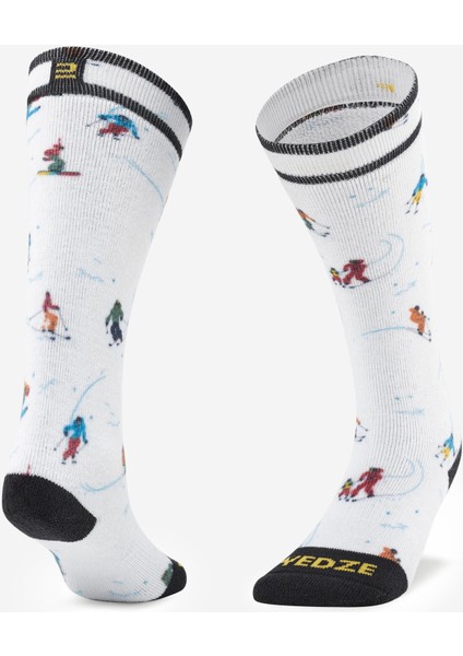 Wedze Çocuk Kayak/Snowboard Çorabı - Desenli - 100