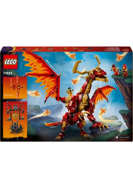 Lego® Nınjago® Hareket Kaynak Ejderhası 71822 12 Yaş ve Üzeri Için 6 Minifigür Içeren Yaratıcı Oyuncak Yapım Seti 1716 Parça