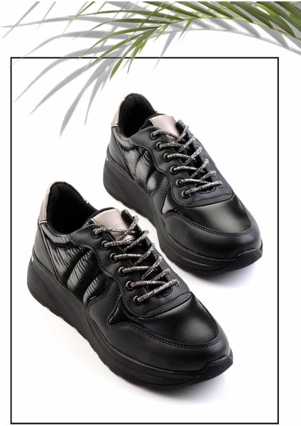 Siyah Paraşüt Kadın Sneaker K01179768567