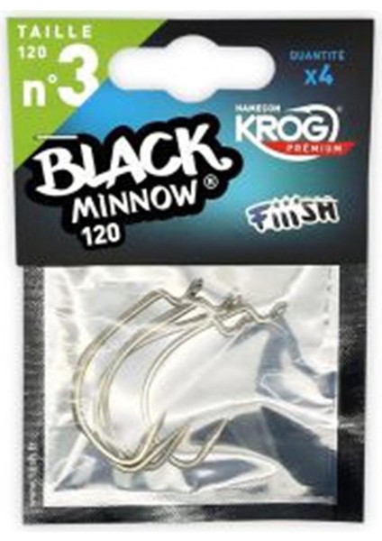 Black Minnow BM120/3 BM077 4x Jig Head Iğnesi