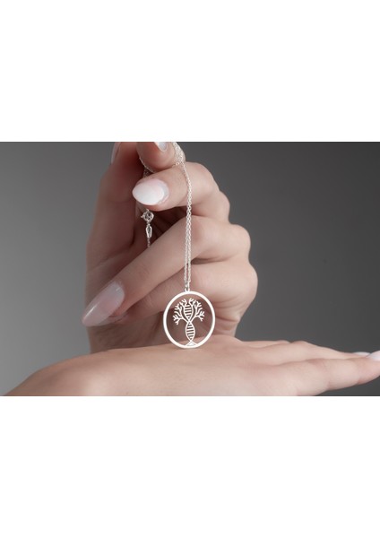 Ağaç Figürlü Kolye Dna Ağaç Figürlü Kolye ,925 Ayar Gümüş Kolye,gümüş,rose Gold,altın Kaplama Kolye indirimleri