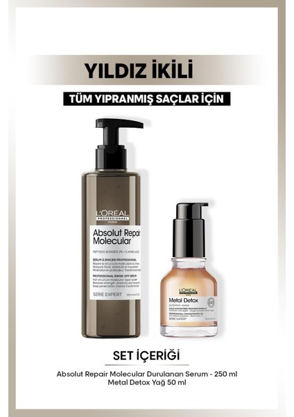 Serie Expert Absolut Repair ve Metal Detox Yıldız İkili Bakım Seti