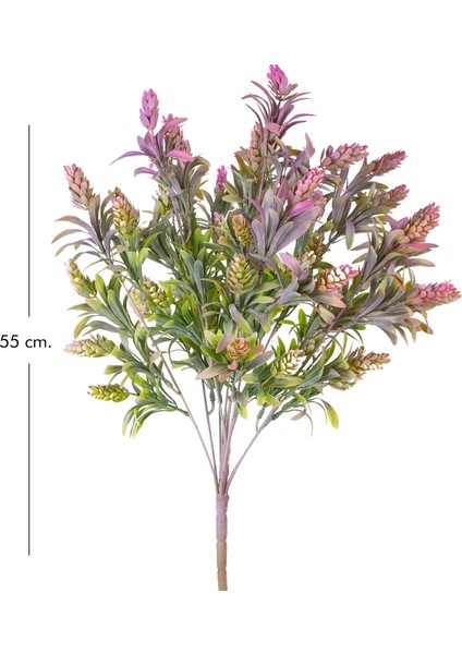 Yapay Çiçekli Bitki Mor-Yeşil 55 Cm. fırsatları