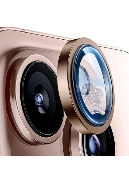 Apple Iphone 16 Pro Max Lens Kamera Koruyucu Premium Safir Parmak Izi Bırakmayan Cl-12