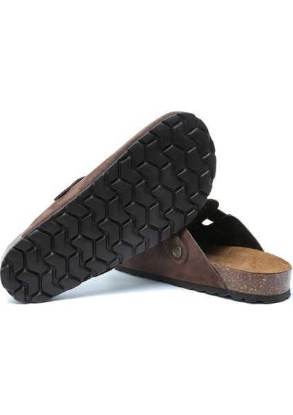 K13789SD Kifidis Soft Step Kadın Süet Deri Sabo Mantar Terlik 36-41