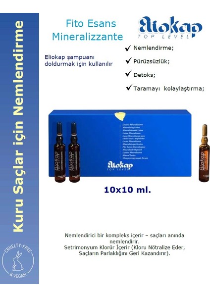 Mıneralızzante- Kuru ve Yıpranmış Saçlar Için Saç Bakım Seti - Şampuan 250 ml. + Saç Serumu 10 Amp. x 10 Ml.