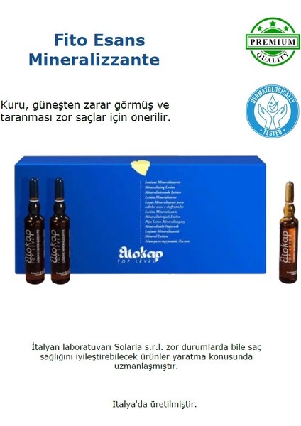 Mıneralızzante- Kuru ve Yıpranmış Saçlar Için Saç Bakım Seti - Şampuan 250 ml. + Saç Serumu 10 Amp. x 10 Ml.