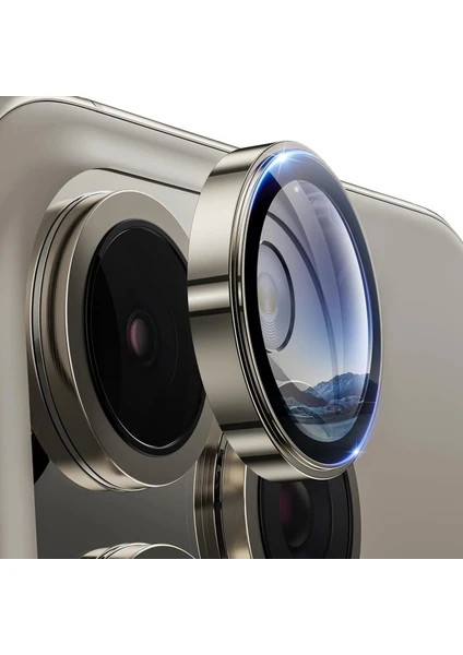 Apple İphone 16 Pro Max Lens Kamera Koruyucu Premium Safir Parmak İzi Bırakmayan CL-12