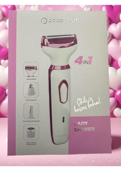 PBS503 4 In 1 Ladyşhaver Beyaz