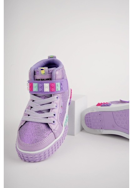 KUKULİ Garantili Legolu Bağcıklı ve Cırtlı Ortopedik Çocuk Sneaker Spor Ayakkabı indirimleri