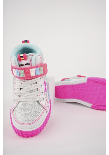 KUKULİ Garantili Legolu Bağcıklı ve Cırtlı Ortopedik Çocuk Sneaker Spor Ayakkabı