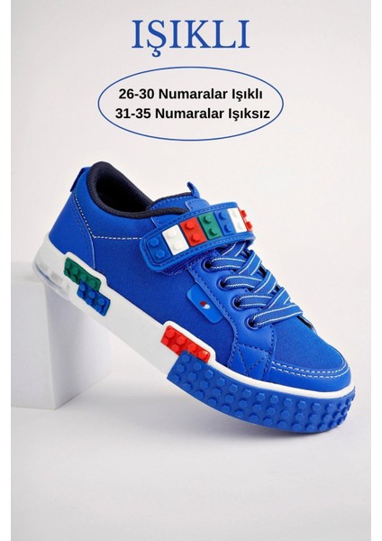 Sonic Legolu Bağcıklı Ve Cırtlı Çocuk Sneaker Spor Ayakkabı