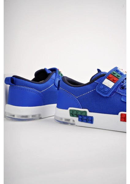 Sonic Legolu Bağcıklı Ve Cırtlı Çocuk Sneaker Spor Ayakkabı