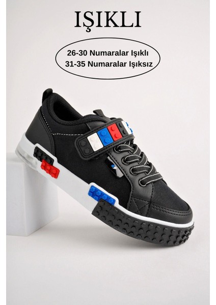 Sonic Legolu Bağcıklı Ve Cırtlı Çocuk Sneaker Spor Ayakkabı