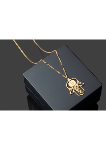 Kişiye Özel Harf Kolye Fatıma Ana'nın Eli 925 Ayar Gümüş Kolye,gümüş,rose Gold,altın Kaplama Kolye