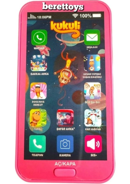 Berattoys Oyuncak Cep Telefonu & Piyano Kukili Şarkılı Telefon Müzikli Oyuncak Piyano modelleri