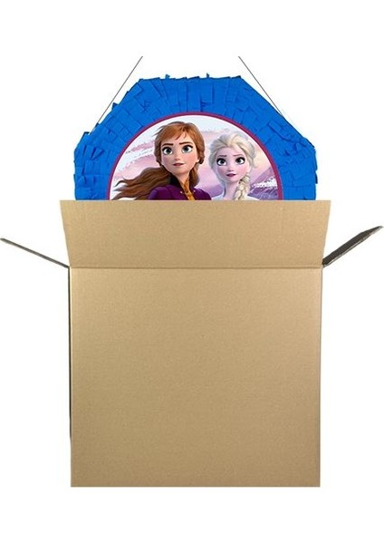 Parti Dükkanım Frozen Pinyata (Anna & Elsa) 42 cm + Sopası