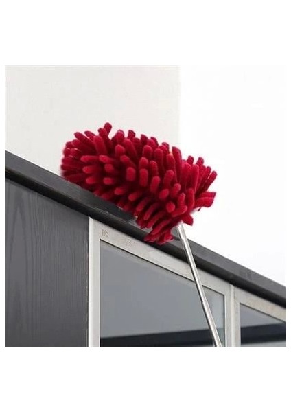 Teleskopik Mikrofiber Pratik Uzayabilen Toz Alma Fırçası Aparatı