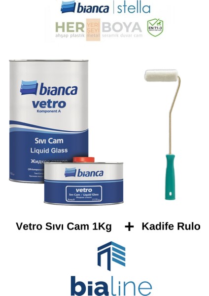 Vetro Sıvı Cam + Kadife Rulo