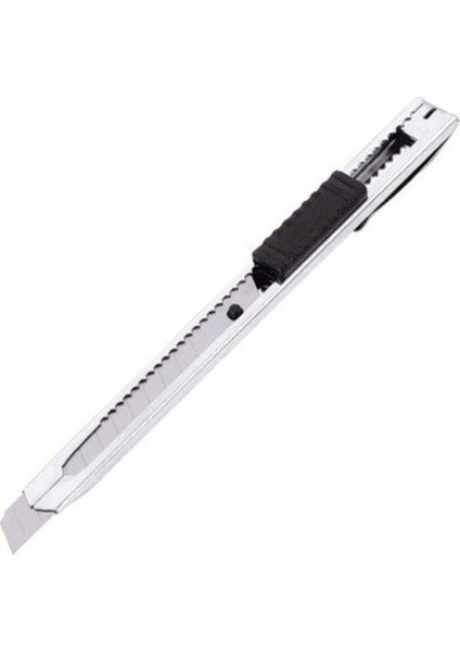 Ince Metal Gövdeli Maket Bıçağı / Falçata Küçük Boy - Cep Tipi Mini Ince Maket Bıçağı 9mm