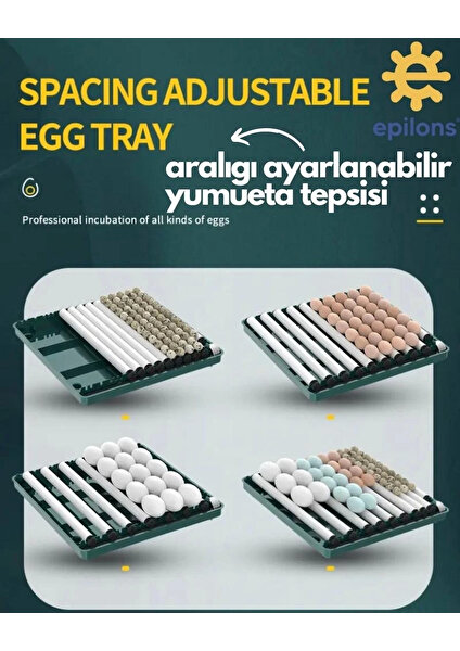 Kuluçka Makinesi 130 Tavuk Yumurtalı Extra Yedek Motorlu Incubator