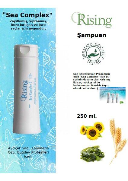 Sea Complex - İç ve Dış Saç Restorasyonu Için Şampuan 250 ml.