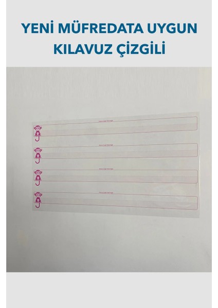 Kılavuz Çizgili Yazı Tahtası Akıllı Kağıt Tahta 110×56 cm