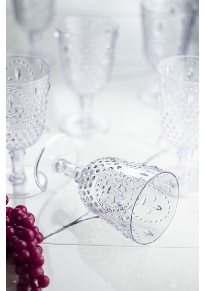 Akrilik Tekli Kadeh & Su Meşrubat Kahve Yanı Bardağı 450 ml ( Cam Değildir )