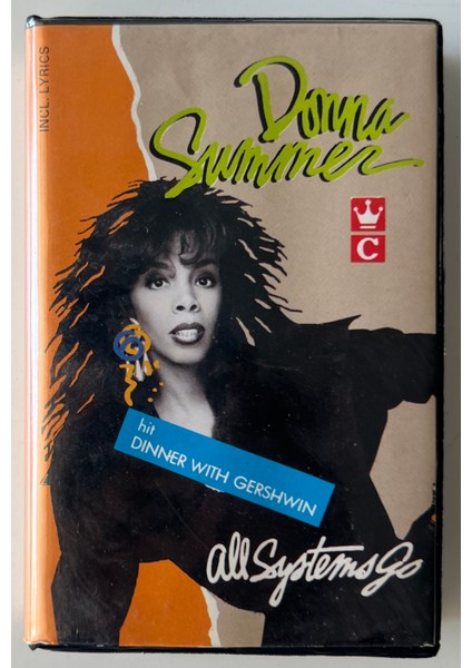 Donna Summer All System Go Kaset (Orjnal Dönem Endonezya Baskı Kaset)