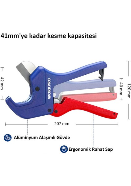 WP301006 42MM Profesyonel Pprc Plastik Boru Kesme Makası