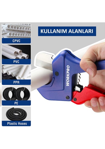 WP301006 42MM Profesyonel Pprc Plastik Boru Kesme Makası
