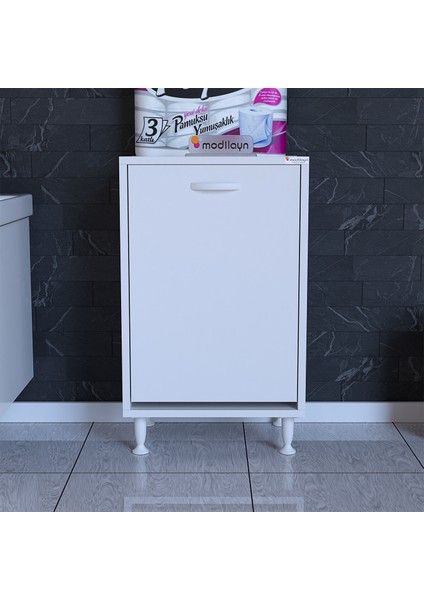 Modilayn Söke 50X75X32,5 Sepetli Banyo Dolabı Çok Amaçlı Dolap Kirlı Çamaşır Dolabı Mutfak Dolabı