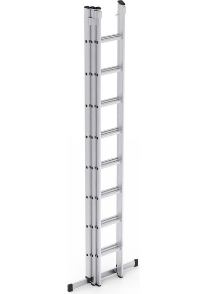 3*3=9+1=10 mt 65X25 Üç Parçalı A Tipi Sürgülü Merdiven