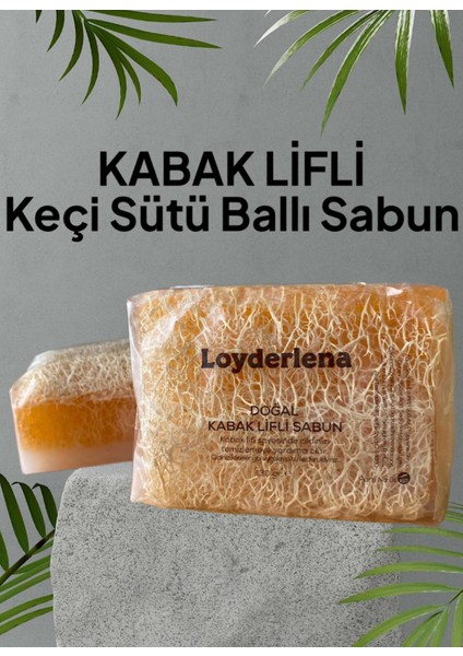 Kabak Lifli Doğal Keçi Sütü Ballı Sabun 130 gr