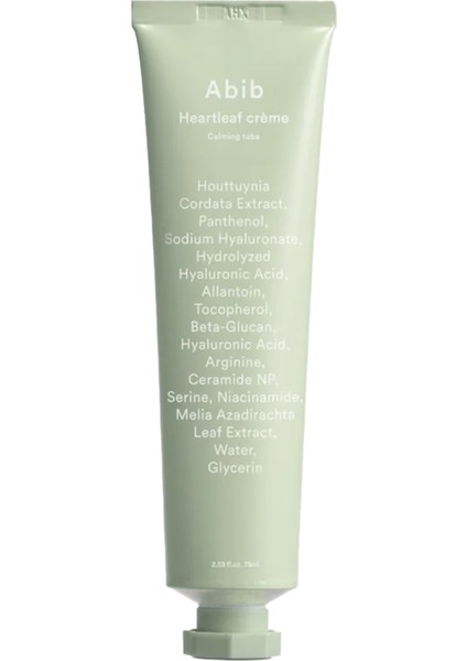 Heartleaf Crème Calming Tube 75ML  - Nemlendirici & Yatıştırıcı Seramid Krem