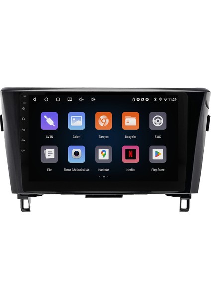 Nissan Qashqai (2014-2020) Android 14 Multimedya Carplay 10 Inch 4 GB Ram / 64 GB Hafıza CRV-4372XR