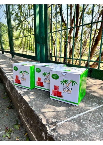Premium Hindistan Cevizli Nagile Kömürü Uzun Süre Yanan Pratik Kömür 26MM 1kg