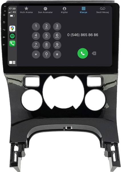 Peugeot 3008 Android Multimedya Sistemi (2009-2016) CRV-4070X Dijital Klima