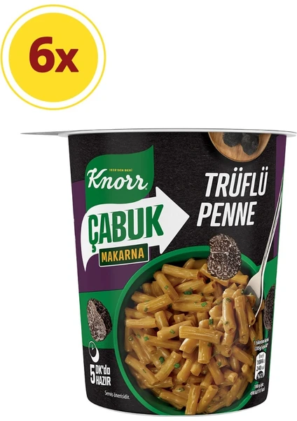 Çabuk Makarna Trüflü Penne 65 gr x 6 adet