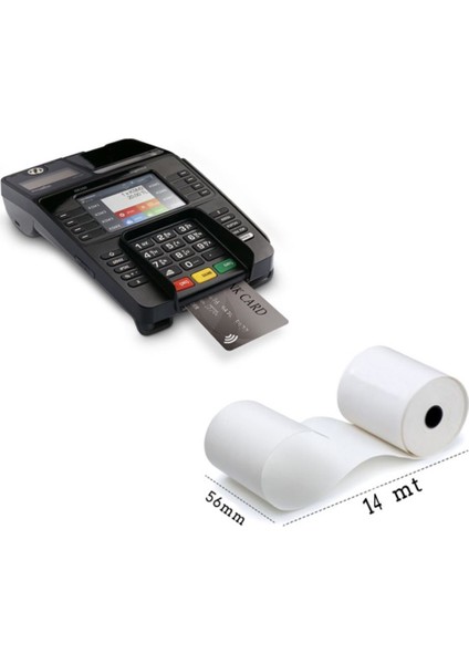 Yazar Kasa Termal Rulo Pos Kağıdı 56X14 - 10 Lu Paket