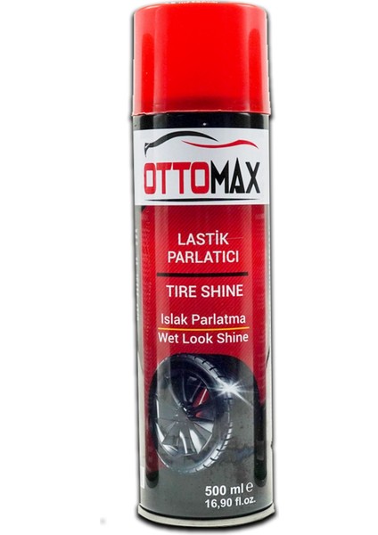 Oto Lastik Parlatma Spreyi 500 ml  Lastik Temizleme Bakım Spreyi