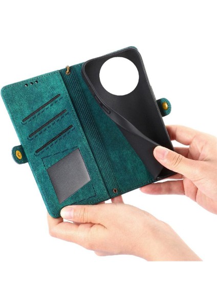 Realme 13 Flip Kapak Cüzdan Için Flip Case Basit Iş Darbeye Vaka (Yurt Dışından)