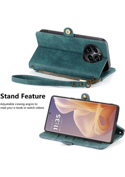 Realme 13 Flip Kapak Cüzdan Için Flip Case Basit Iş Darbeye Vaka (Yurt Dışından)