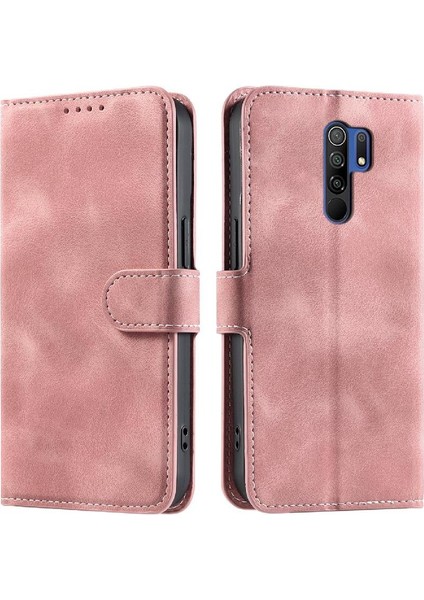 Xiaomi Redmi 9 Başbakan Kickstand Manyetik Pu Deri Bilek Için Flip Case (Yurt Dışından)